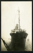 Nearing Vancouver or Victoria, BC with returning WWI troops.